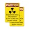 Signmission Radiation & Laser Sign, 10 in H x 7 in W, Plastic, Rectangle OS-2PACK-CR-P-710-V-10253 - alternate 1